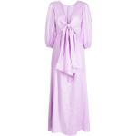 Faithfull the Brand robe longue Mia en lin - Violet