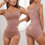 Body ouverts marron en fibre synthétique Taille XS look fashion pour femme 
