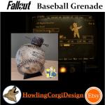Grenade De Baseball Fallout Avec Présentoir