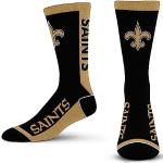 Fanatics Chaussettes pour Bare Feet MVP NFL Team Socks (40-46, New Orleans Saints)
