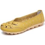 Fangsto - Mocassins (loafers) Femme , Jaune (jaune