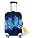 Valises cabine à rayures à motif papillons look fashion 