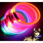 Colliers lumineux en caoutchouc à motif animaux pour chien 