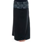 Jupes longues Fantazia noires en coton Taille XXL style ethnique pour femme 