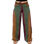 Pantalons droits de printemps Fantazia kaki en coton Taille S style ethnique pour femme 