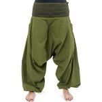 Pantalons de printemps Fantazia kaki en coton à imprimés Taille M style ethnique pour homme 