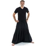 Sarouels ethniques Fantazia noirs en coton Tailles uniques plus size style ethnique pour homme 