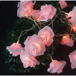 Guirlandes lumineuses led roses à fleurs à motif fleurs romantiques 
