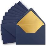 FarbenFroh by GUSTAV NEUSER® Lot de 25 enveloppes B6 avec doublure dorée 12,5 x 17,6 cm Blanc 