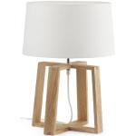 Lampes de table Faro blanches en bois 