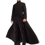 Fashion_First Matrix Neo Keanu Reeves Costume gothique Steampunk pour homme Noir, Manteau en coton noir., XL