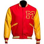 Manteaux en laine rouges à logo Michael Jackson Taille S look fashion pour homme 