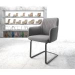 Chaises design DELIFE Greg-Flex gris clair en polyester 