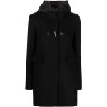 Manteaux Fay noirs à capuche à capuche à manches longues pour femme 