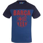 T-shirts de sport bleus en coton FC Barcelona Taille L look fashion pour homme 