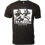 FC St. Pauli The Sound of Sankt Pauli T-shirt pour homme Motif tête de mort Noir/blanc, Homme, Noir , m
