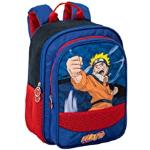 Sacs à dos scolaires bleus Naruto look casual pour enfant 