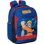 Sacs à dos scolaires Djeco bleus Naruto avec bretelles matelassées look casual pour enfant 