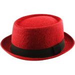 Chapeaux Fedora rouge bordeaux en jute Breaking Bad Heisenberg 56 cm Taille XL look fashion pour homme 