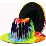 Chapeaux Fedora à motif tie-dye 58 cm classiques pour homme 