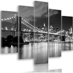 Tableaux design Feeby Frames gris à motif New York 