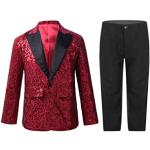 Costumes Feeshow rouge bordeaux à paillettes Taille 2 ans look fashion pour garçon de la boutique en ligne Amazon.fr 