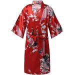 Robes de chambre Feeshow rouges en satin look fashion pour fille de la boutique en ligne Amazon.fr 