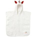 Fehn 056457 Poncho de bain en coton bio avec motif zèbre pour bébé et tout-petit à partir de 12 mois – Taille : 55 x 110 cm