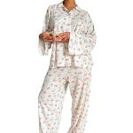 Pyjamas blancs en polyester à motif fraise Taille S look sexy pour femme 