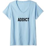 Femme Addict T-Shirt avec Col en V