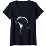 T-shirts Aigle noirs à manches courtes à manches courtes Taille S classiques pour femme 
