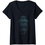 T-shirts noirs à motif Bouddha à manches courtes à manches courtes Taille S look fashion pour femme 