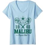 Femme Barbie - Ken Malibu Tennis Club 1961 T-Shirt avec Col en V