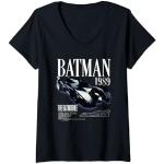 Femme Batman 1989 Batmobile Schematic T-Shirt avec Col en V