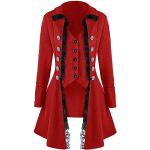 Manteaux gothiques rouges Taille M steampunk pour femme 