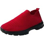 Chaussures de running saison été rouges en toile à clous Pointure 38 look gothique pour femme 