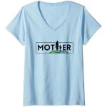 Femme FEMME - Maman | Mother - Idée cadeau Fête des Mères T-Shirt avec Col en V