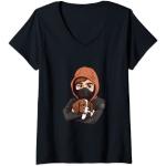 Femme Free the Beagles - Animal Liberation Front - Design végétalien T-Shirt avec Col en V