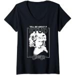 Grease Sandy Valentine's Day Tell Me About It Stud T-Shirt avec Col en V