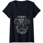T-shirts noirs Harry Potter Dobby Taille S classiques pour femme 