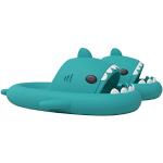 Claquettes de piscine bleu ciel à motif requins Pointure 35 look fashion pour enfant 