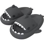 Claquettes de piscine gris foncé à motif requins Pointure 33 look fashion pour enfant 