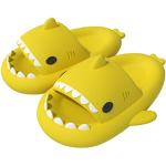 Claquettes de piscine jaunes à motif requins Pointure 39 look fashion 