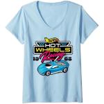 T-shirts Hot Wheels bleus à motif voitures Taille S classiques pour femme 