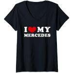 I Love My Mercedes, J'aime ma Mercedes T-Shirt avec Col en V