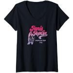 Janis Joplin American Tour 1970 T-Shirt avec Col en V