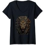 T-shirts noirs à motif lions Le Roi Lion Taille S look fashion pour femme 