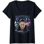 Marvel Thor Ragnarok Loki Surprise Shadows T-Shirt avec Col en V