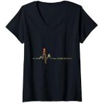 Femme Mon cœur bat l'expressionnisme Le cri Edvard Munch T-Shirt avec Col en V