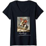 Femme Napoléon Bonaparte Jacques-Louis David Néoclassicisme Art T-Shirt avec Col en V